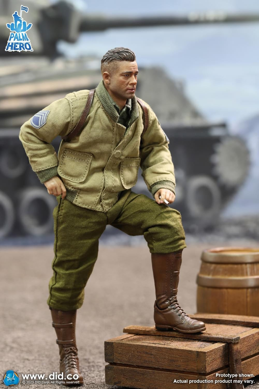 [EN STOCK] Figura SSGT Donald - “Hell On Wheels” - Palm Hero Series marca DID XA80019 escala pequeña 1/12