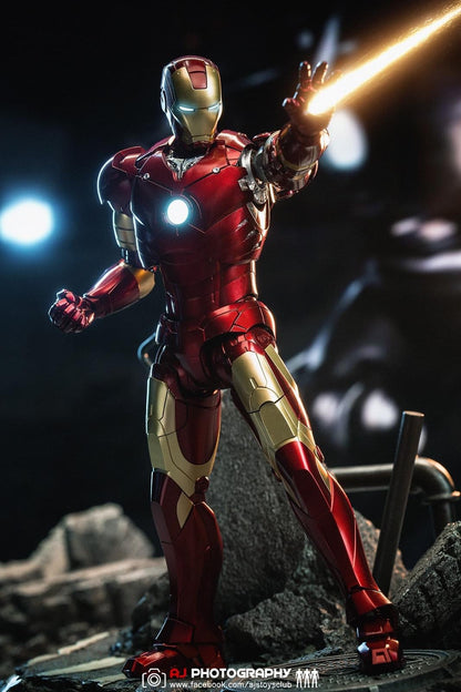 Pedido Figura DLX Iron Man Mark 3 - Avengers: The Infinity Saga marca Threezero 3Z02530H0 escala pequeña 1/12