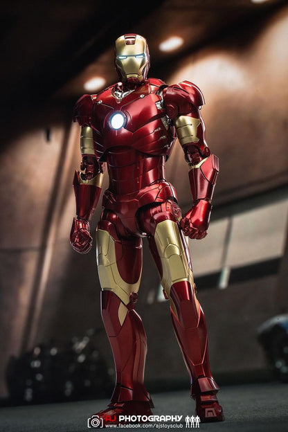 Pedido Figura DLX Iron Man Mark 3 - Avengers: The Infinity Saga marca Threezero 3Z02530H0 escala pequeña 1/12