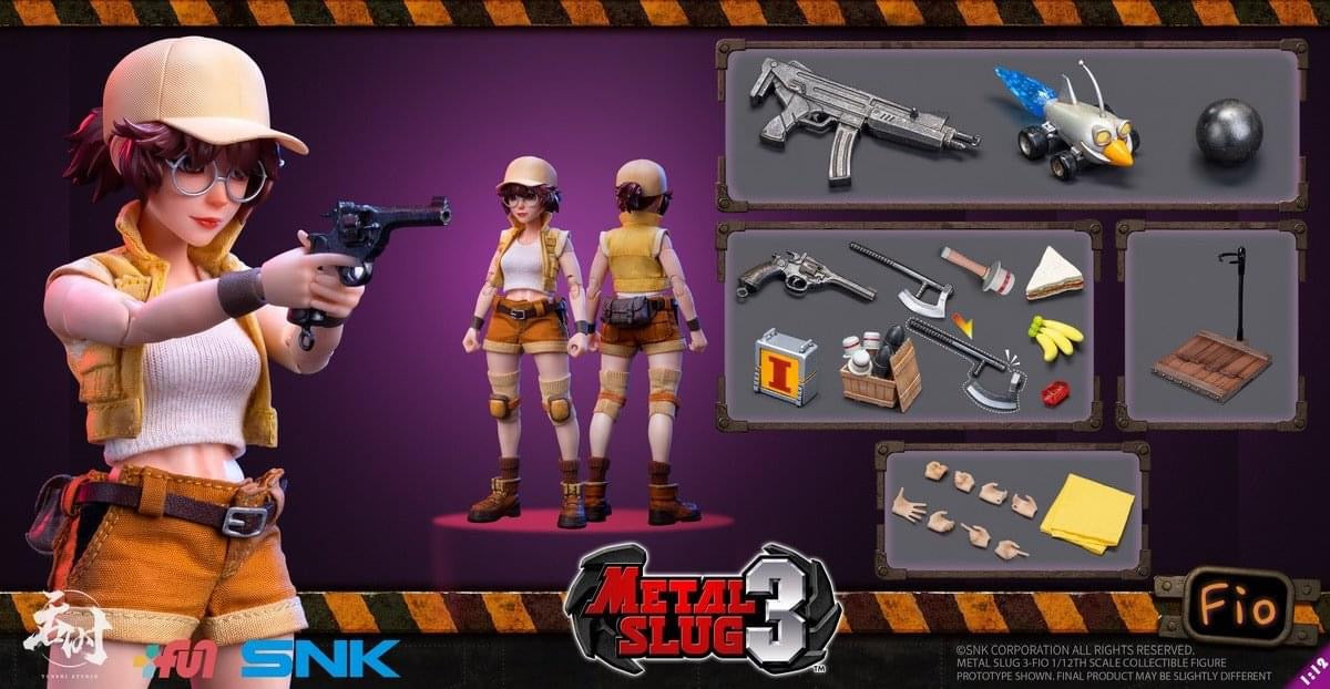 Pedido Figura Fiolina Germi - SNK METAL SLUG III marca Tunshi Studio SNK TS-006 escala pequeña 1/12