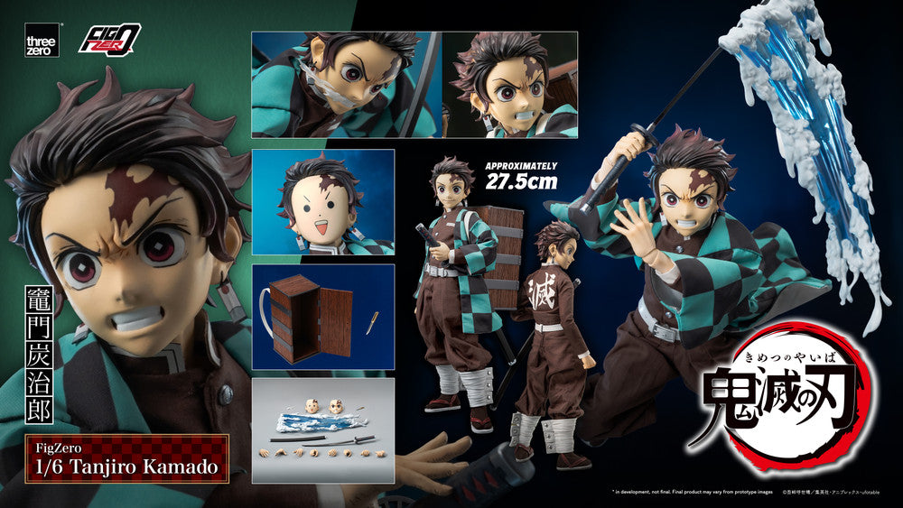 Preventa Figura Tanjiro Kamado - Demon Slayer: Kimetsu no Yaiba 竈門炭治郎 鬼滅の刃 - FigZero marca Threezero 3Z0667 escala 1/6