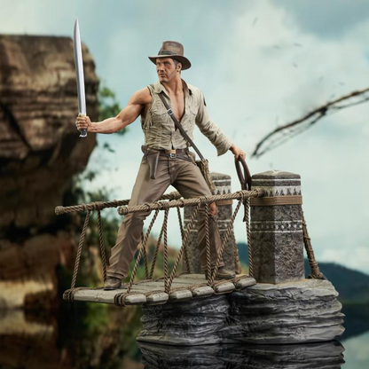 Pedido Estatua Indiana Jones (Bridge Escape) Deluxe Diorama Gallery - Indiana Jones and the Temple of Doom marca Diamond Select Toys escala 1/7