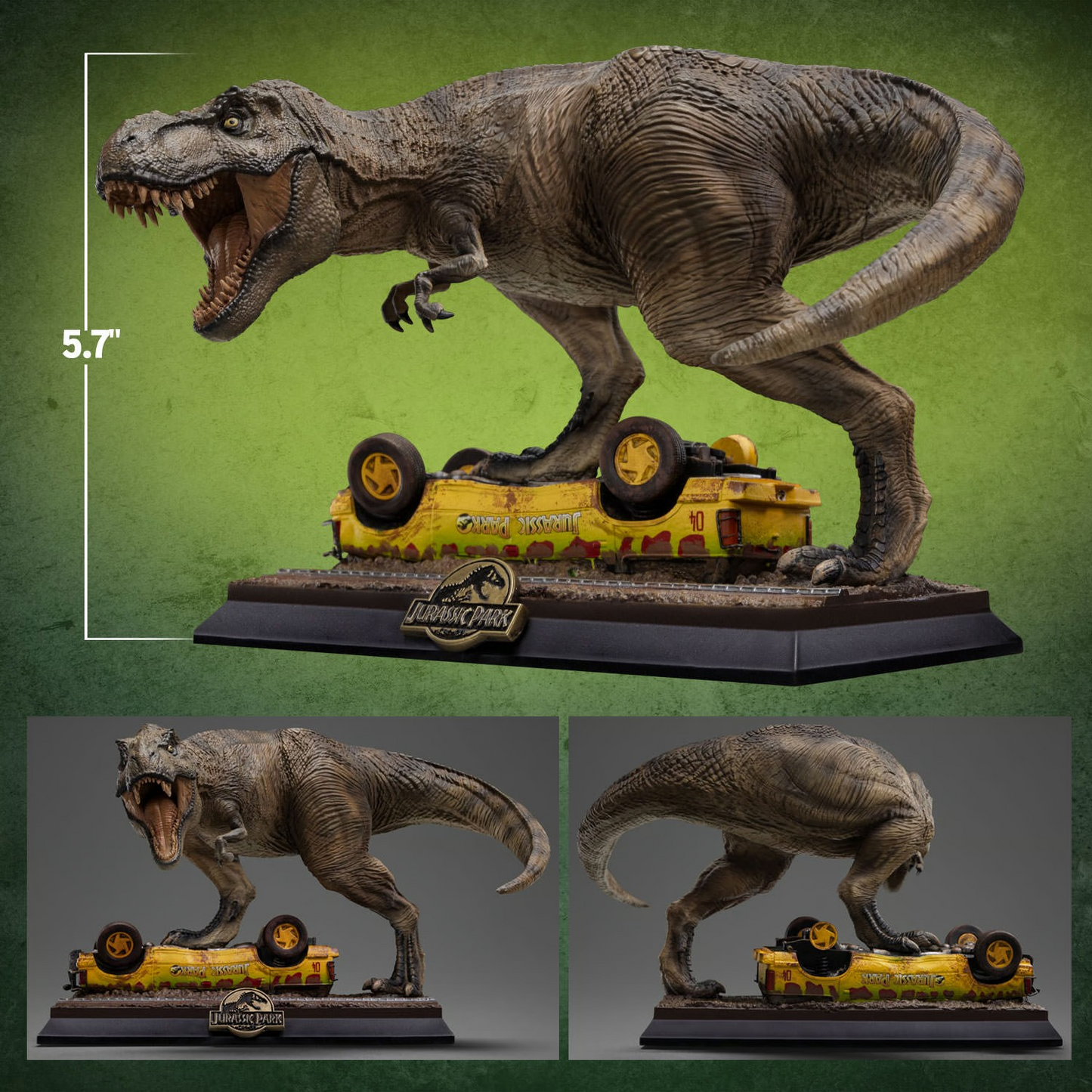 Preventa Estatua T-Rex Attack (Limited Edition) - Jurassic Park Icons marca Iron Studios escala de arte 1/10