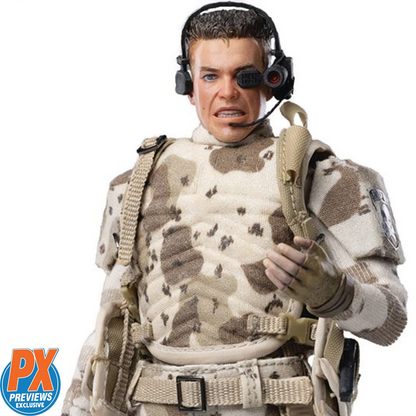 Preventa Figura Luc Deveraux (PX Previews Exclusive) - Universal Soldier - Exquisite Super Series marca HIYA ESU0253 escala pequeña 1/12