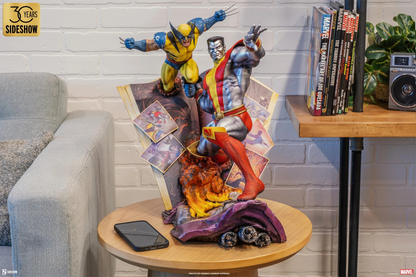 Preventa Estatua Marvel Colossus & Wolverine (Fastball Special) marca Sideshow Collectibles (45.72 cm)