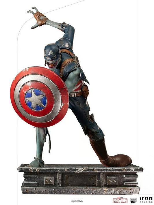 Pedido Estatua Zombie Captain America - Marvel What If...? - marca Iron Studios escala de arte 1/10