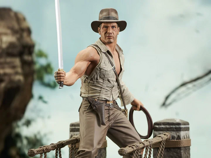 Pedido Estatua Indiana Jones (Bridge Escape) Deluxe Diorama Gallery - Indiana Jones and the Temple of Doom marca Diamond Select Toys escala 1/7