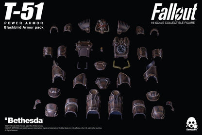 Pedido Set Fallout T-51 Power Armor - Blackbird Armor Pack marca Threezero 3Z0179 escala 1/6