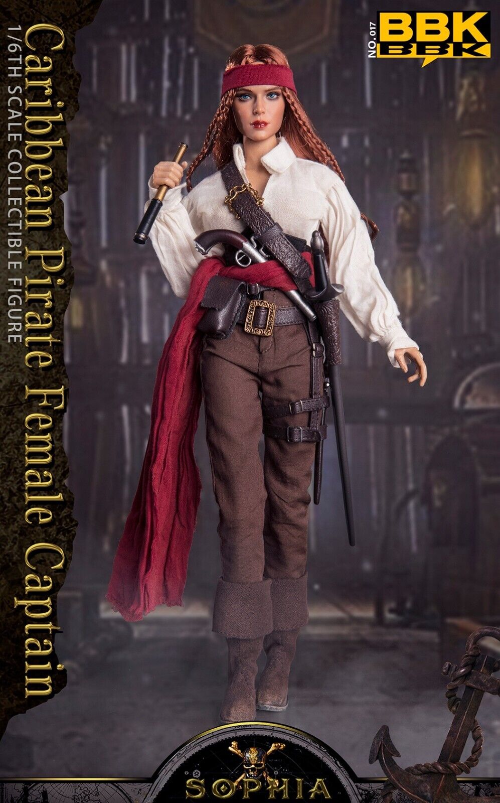 Pedido Figura Caribbean Pirate Female Captain Sophia marca BBK BBK017 escala 1/6