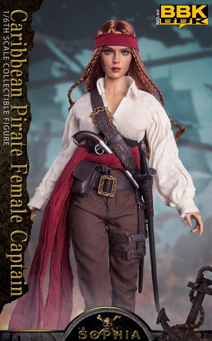 Pedido Figura Caribbean Pirate Female Captain Sophia marca BBK BBK017 escala 1/6