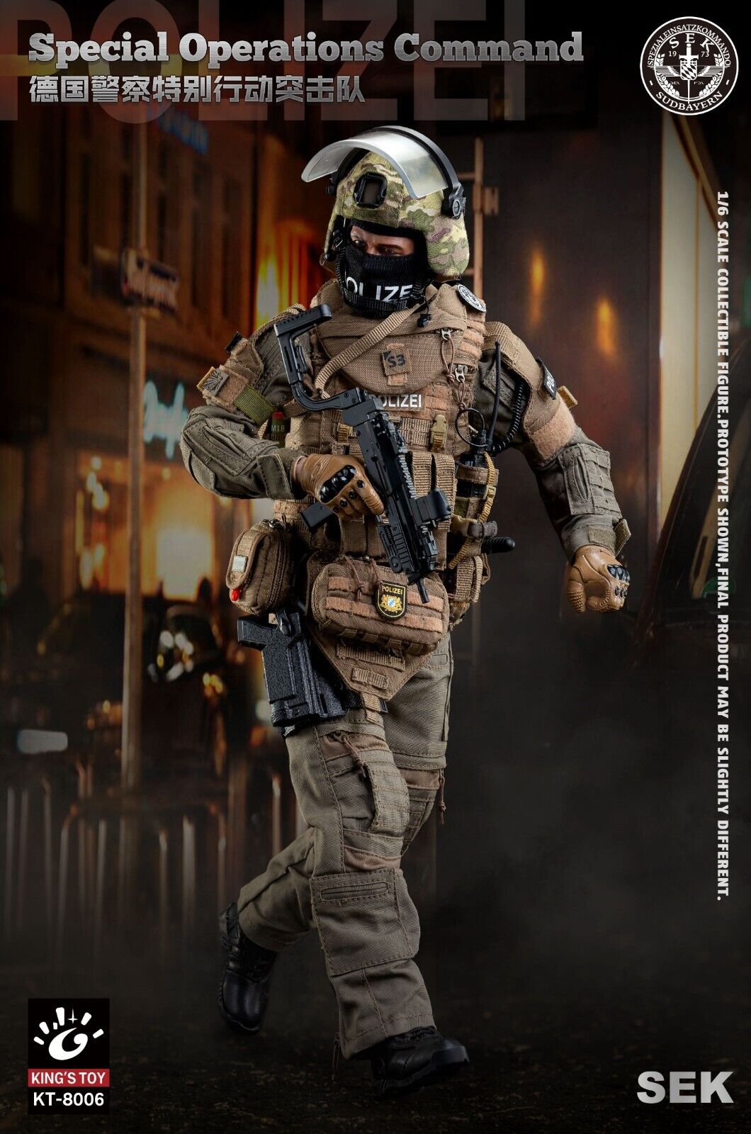 Pedido Figura SEK - Special Operations Command marca King's Toy KT-8006 escala 1/6