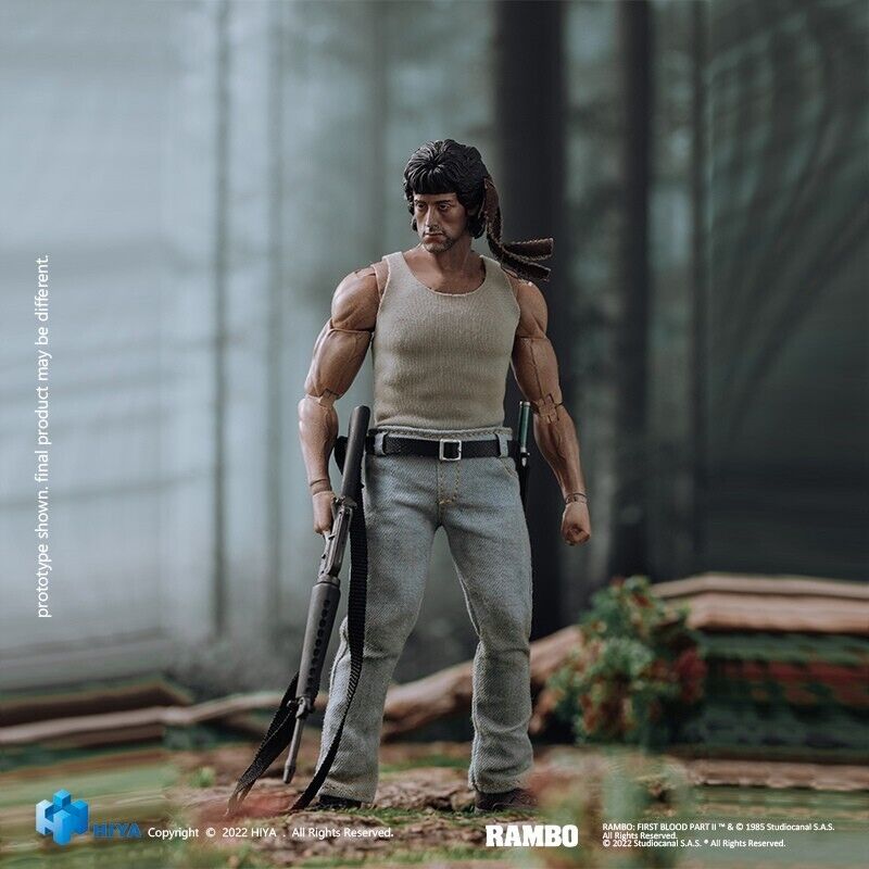 Pedido Figura John Rambo - Rambo: First Blood - Exquisite Super Series marca HIYA ESR0097 escala pequeña 1/12