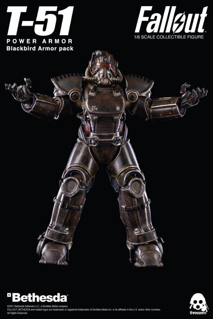 Pedido Set Fallout T-51 Power Armor - Blackbird Armor Pack marca Threezero 3Z0179 escala 1/6