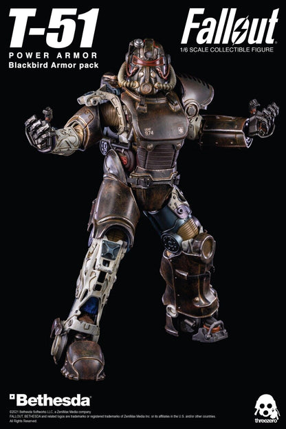 Pedido Set Fallout T-51 Power Armor - Blackbird Armor Pack marca Threezero 3Z0179 escala 1/6