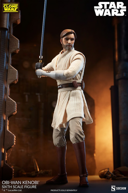 Pedido Figura Obi-Wan Kenobi - Star Wars™ The Clone Wars marca Sideshow Collectibles #100463 escala 1/6 (BACK ORDER)