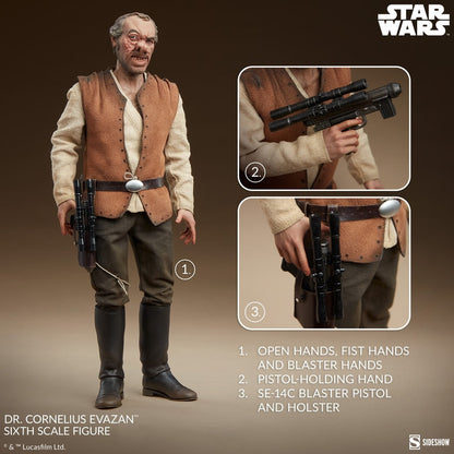 Preventa Figura Doctor Cornelius Evazan™ - Scum & Villainy - Star Wars: Episodio IV Una Nueva Esperanza ™ marca Sideshow Collectibles  #100486 escala 1/6