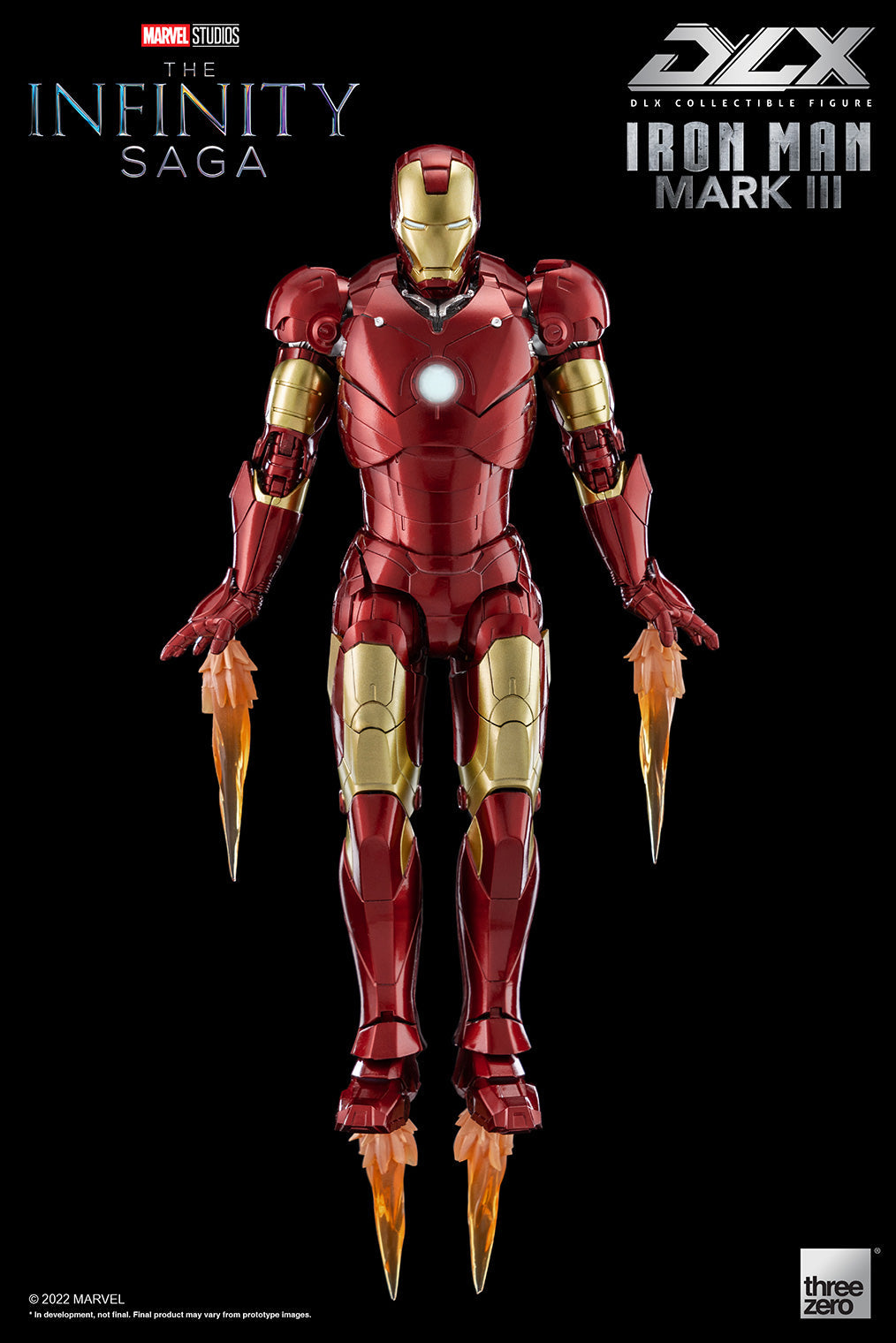 Pedido Figura DLX Iron Man Mark 3 - Avengers: The Infinity Saga marca Threezero 3Z02530H0 escala pequeña 1/12