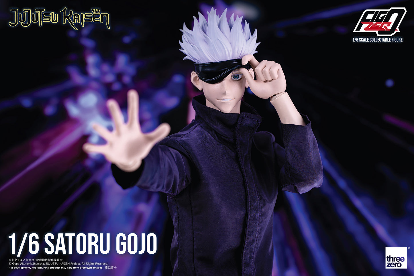 Pedido Figura Satoru Gojo - Jujutsu Kaisen - FigZero marca Threezero 3Z0377 escala 1/6 (relanzamiento)