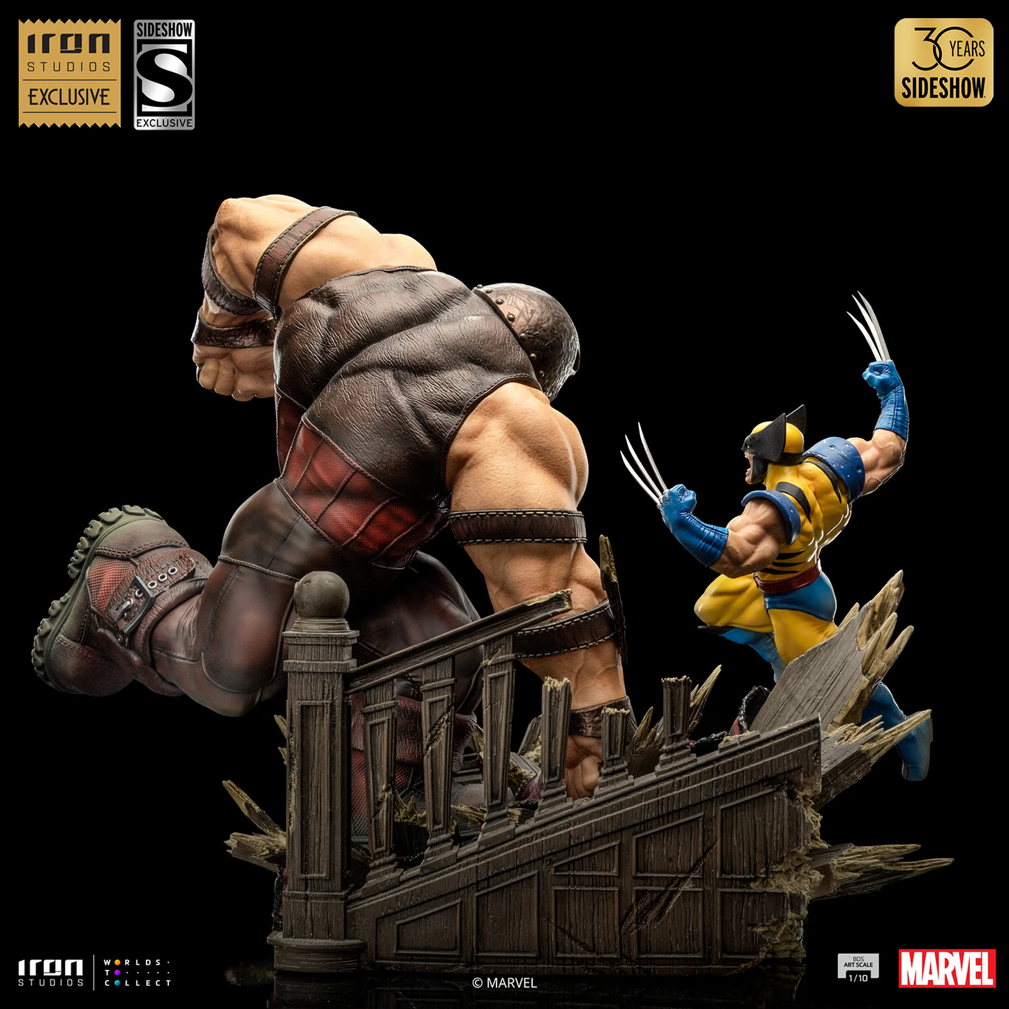 Preventa Estatua Wolverine vs Juggernaut (EXCLUSIVE) (Limited Edition) - X-Men marca Iron Studios escala de arte 1/10