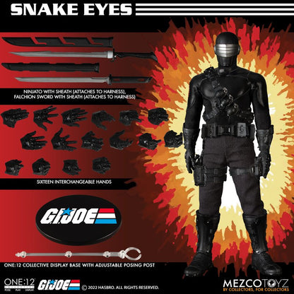 Pedido Figura Snake Eyes - G.I.Joe - Deluxe Edition One:12 Collective marca Mezco Toyz 76391 escala pequeña 1/12