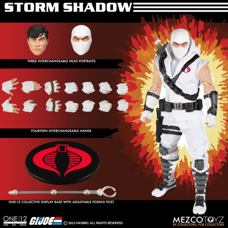 Pedido Figura Storm Shadow - G.I.Joe - One:12 Collective marca Mezco Toyz 76199 escala pequeña 1/12