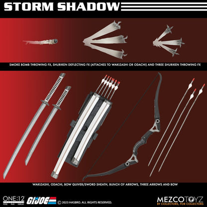 Pedido Figura Storm Shadow - G.I.Joe - One:12 Collective marca Mezco Toyz 76199 escala pequeña 1/12