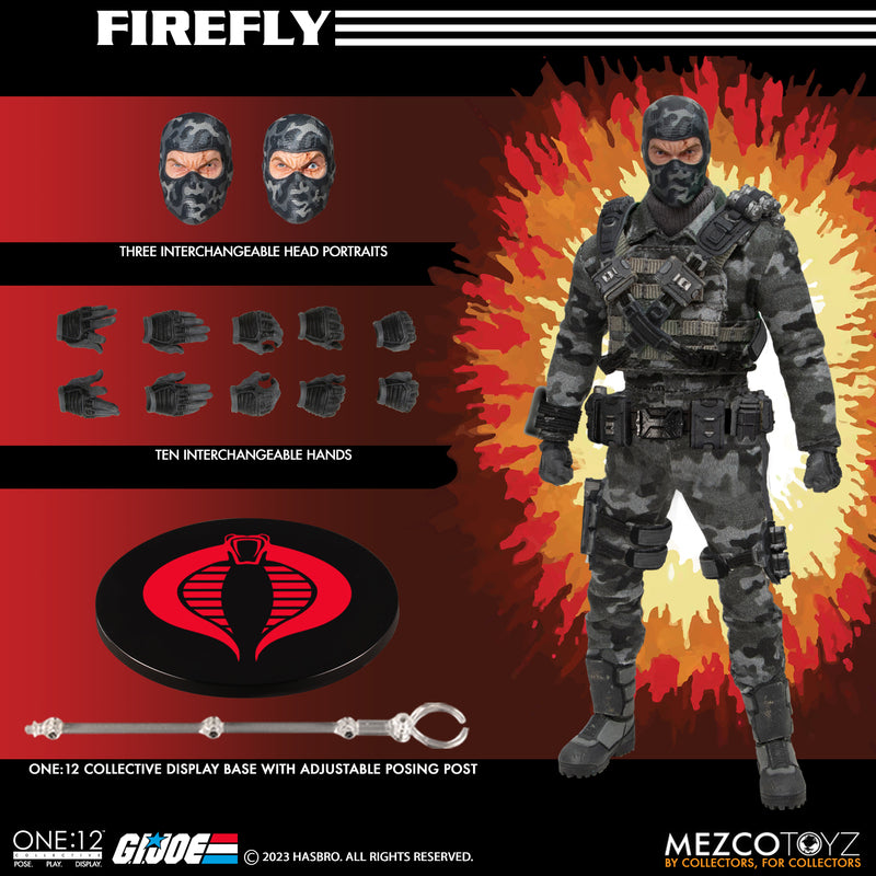 Preventa Figura Firefly - G.I.Joe - One:12 Collective marca Mezco Toyz 76494 escala pequeña 1/12