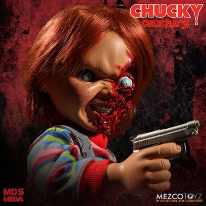 Pedido Figura Pizza Face Chucky (Talking / Parlante) - Child's Play 3 - Mezco Designer Serie marca Mezco Toyz 78020 escala 1/2 (38 cm)