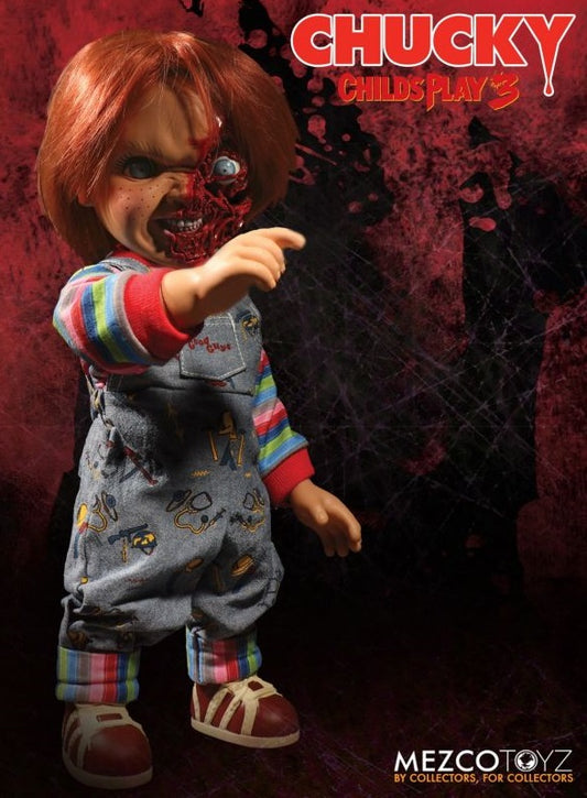 Pedido Figura Pizza Face Chucky (Talking / Parlante) - Child's Play 3 - Mezco Designer Serie marca Mezco Toyz 78020 escala 1/2 (38 cm)