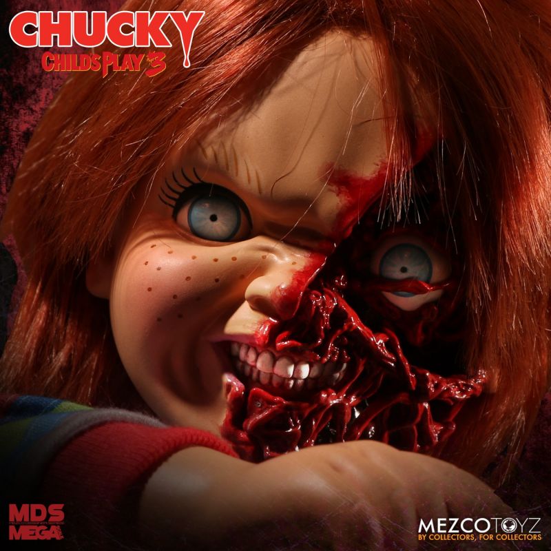 Pedido Figura Pizza Face Chucky (Talking / Parlante) - Child's Play 3 - Mezco Designer Serie marca Mezco Toyz 78020 escala 1/2 (38 cm)