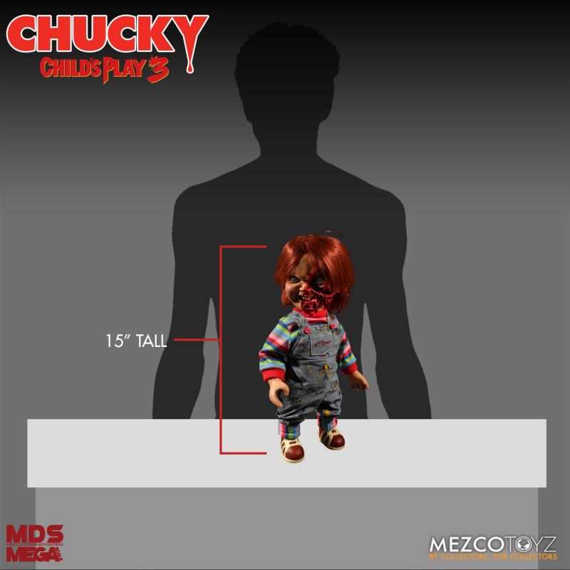 Pedido Figura Pizza Face Chucky (Talking / Parlante) - Child's Play 3 - Mezco Designer Serie marca Mezco Toyz 78020 escala 1/2 (38 cm)