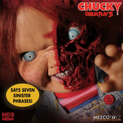 Pedido Figura Pizza Face Chucky (Talking / Parlante) - Child's Play 3 - Mezco Designer Serie marca Mezco Toyz 78020 escala 1/2 (38 cm)