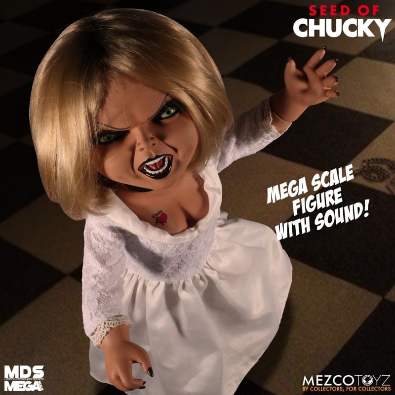 Pedido Figura Tiffany (Talking / Parlante) - Seed of Chucky - Mezco Designer Serie marca Mezco Toyz 78042 escala 1/2 (38 cm)