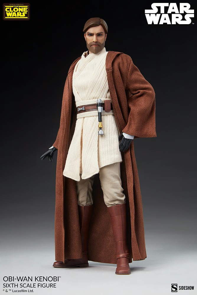 Pedido Figura Obi-Wan Kenobi - Star Wars™ The Clone Wars marca Sideshow Collectibles #100463 escala 1/6 (BACK ORDER)