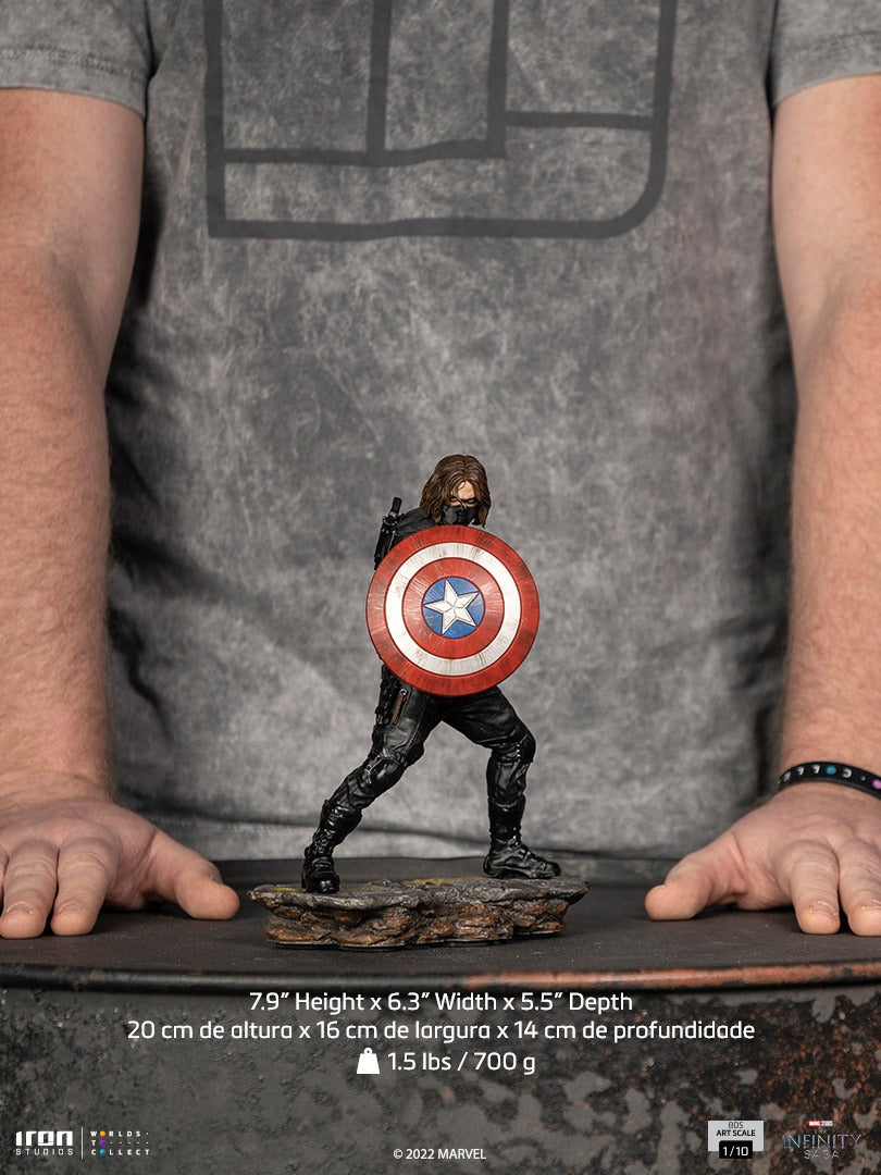 Preventa Estatua Winter Soldier - The Infinity Saga - Battle Diorama Series - marca Iron Studios escala de arte 1/10