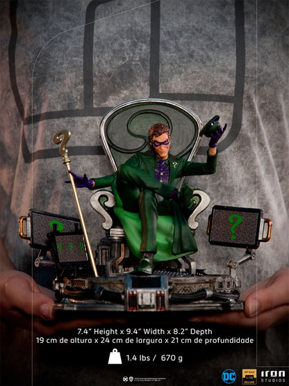 Pedido Estatua The Riddler Deluxe - DC Comics Series #7 marca Iron Studios escala de arte 1/10