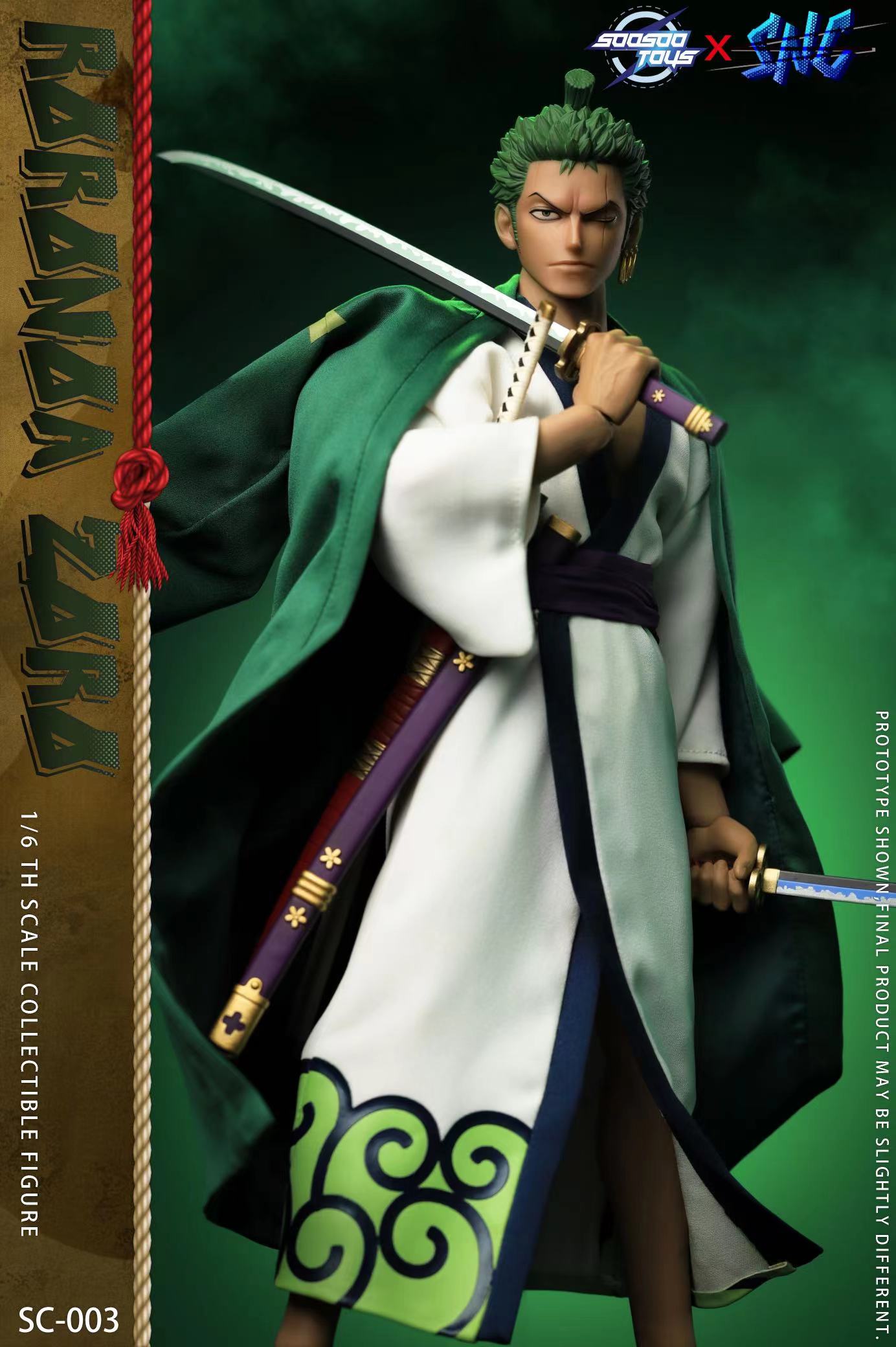 Preventa Set de ropa Roronoa ZORO marca Soosootoys x SNC SC-003 escala 1/6