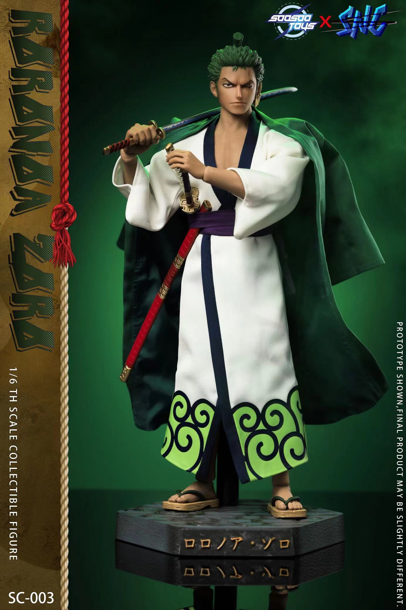 Preventa Set de ropa Roronoa ZORO marca Soosootoys x SNC SC-003 escala 1/6