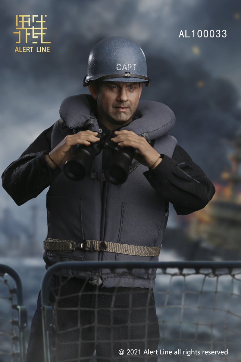 Pedido Figura WWII U.S. NAVY Destroyer Commander marca Alert Line AL100033 escala 1/6