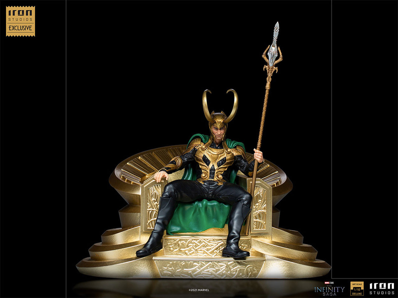 Pedido Estatua Loki on throne - Infinity Saga - CCXP Exclusiva marca Iron Studios escala de arte 1/10