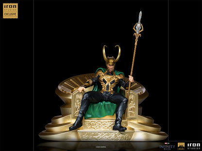 Pedido Estatua Loki on throne - Infinity Saga - CCXP Exclusiva marca Iron Studios escala de arte 1/10