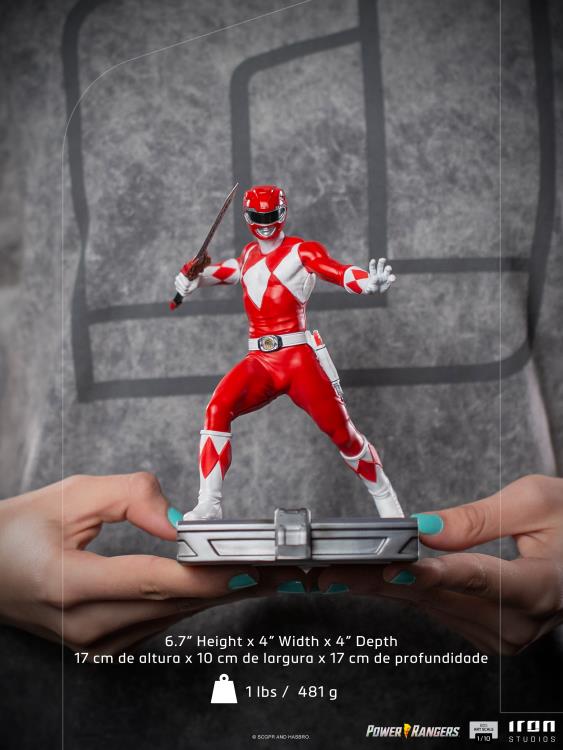 Pedido Estatua Red Ranger - Mighty Morphin Power Rangers - Battle Diorama Series (BDS) - marca Iron Studios escala de arte 1/10