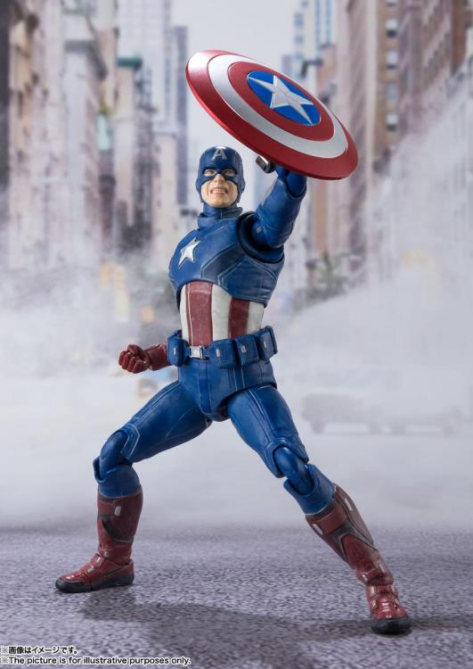 Pedido Figura Captain America (Avengers Assemble Edition) - The Avengers - S.H.Figuarts marca Bandai Spirits escala pequeña 1/12