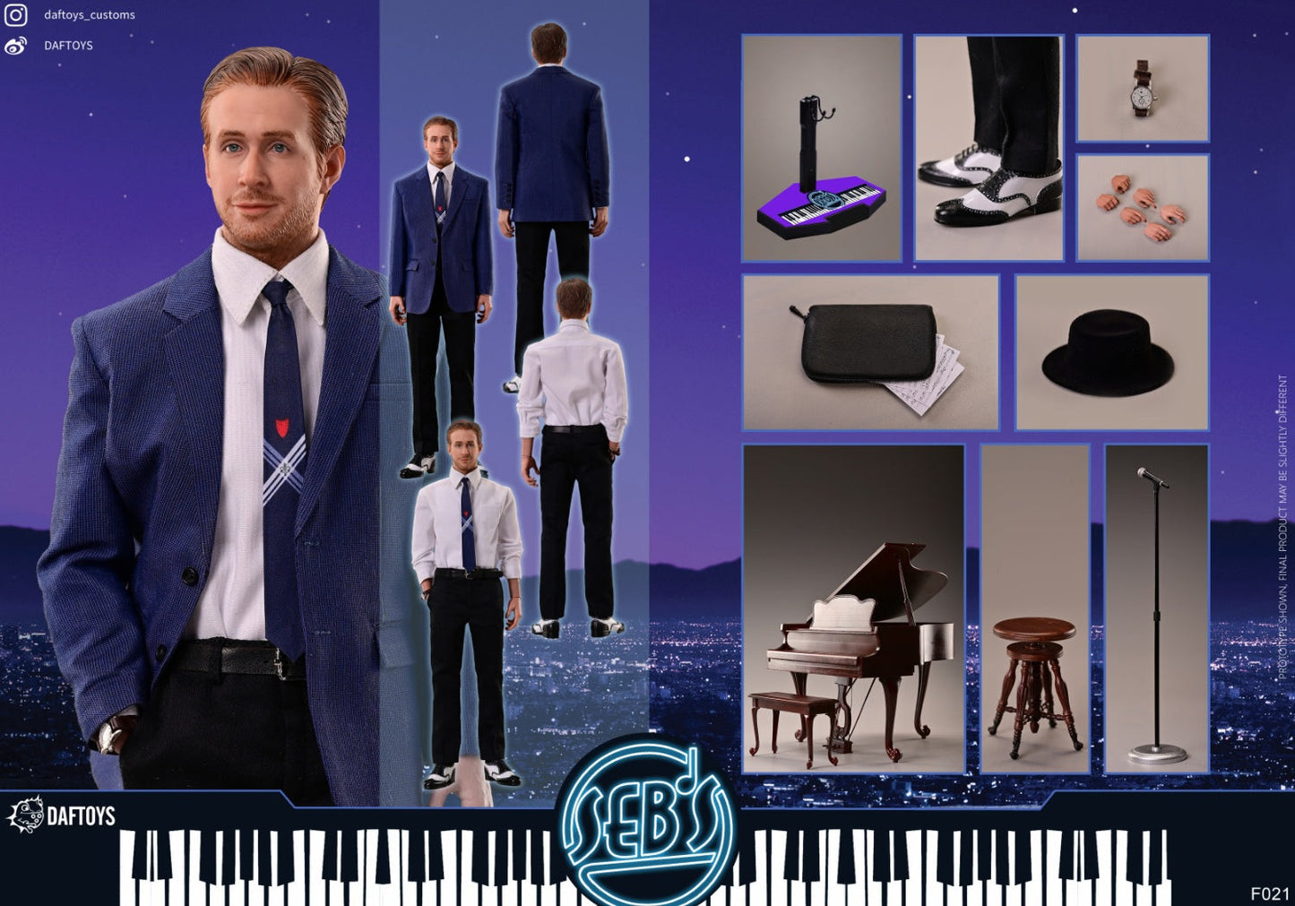 Pedido Figura Seb's con piano (Deluxe version) marca Daftoys F021DX escala 1/6