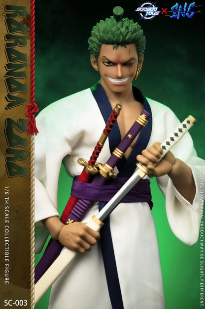 Preventa Set de ropa Roronoa ZORO marca Soosootoys x SNC SC-003 escala 1/6