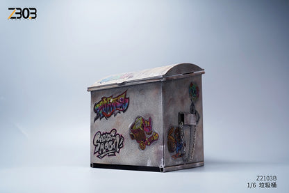 Pedido Diorama Trash Dumpster / Contenedor de basura (2 versiones) marca ZBobToys escala 1/6