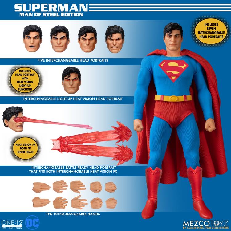 Pedido Figura Superman - Man of Steel Edition One:12 Collective marca Mezco Toyz 76553 escala pequeña 1/12