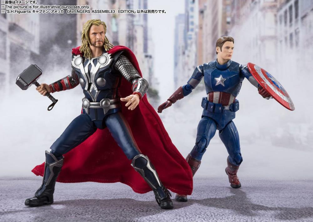 Pedido Figura Captain America (Avengers Assemble Edition) - The Avengers - S.H.Figuarts marca Bandai Spirits escala pequeña 1/12