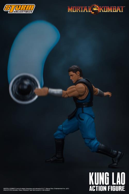 Pedido Figura Kung Lao - Mortal Kombat 2 VS Series marca Storm Collectibles escala pequeña 1/12