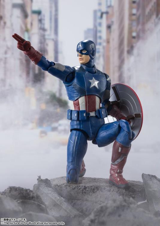 Pedido Figura Captain America (Avengers Assemble Edition) - The Avengers - S.H.Figuarts marca Bandai Spirits escala pequeña 1/12